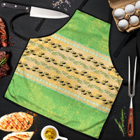 Hawaii Humuhumu Fish Maile Pikake Lei Apron Tribal Tapa Green Version LT05 Green - Polynesian Pride