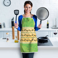 Hawaii Humuhumu Fish Maile Pikake Lei Apron Tribal Tapa Green Version LT05 - Polynesian Pride