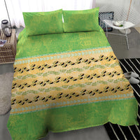 Hawaii Humuhumu Fish Maile Pikake Lei Bedding Set Tribal Tapa Green Version LT05 - Polynesian Pride