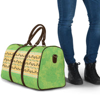 Hawaii Humuhumu Fish Maile Pikake Lei Travel Bag Tribal Tapa Green Version LT05 - Polynesian Pride