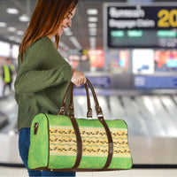 Hawaii Humuhumu Fish Maile Pikake Lei Travel Bag Tribal Tapa Green Version LT05 - Polynesian Pride