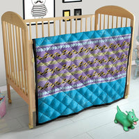 Hawaii Humuhumu Fish Maile Pikake Lei Quilt Tribal Tapa Blue Version LT05 - Polynesian Pride