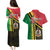 Happy Vanuatu Constitution Day Couples Matching Puletasi and Hawaiian Shirt Flag Style With Sand Drawing Pattern