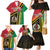 Happy Vanuatu Constitution Day Family Matching Mermaid Dress and Hawaiian Shirt Flag Style With Sand Drawing Pattern