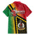 Happy Vanuatu Constitution Day Family Matching Puletasi and Hawaiian Shirt Flag Style With Sand Drawing Pattern