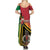 Happy Vanuatu Constitution Day Family Matching Summer Maxi Dress and Hawaiian Shirt Flag Style With Sand Drawing Pattern