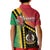 Happy Vanuatu Constitution Day Kid Polo Shirt Flag Style With Sand Drawing Pattern