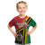 Happy Vanuatu Constitution Day Kid T Shirt Flag Style With Sand Drawing Pattern