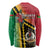 Happy Vanuatu Constitution Day Long Sleeve Shirt Flag Style With Sand Drawing Pattern