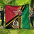 Happy Vanuatu Constitution Day Quilt Flag Style With Sand Drawing Pattern