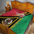 Happy Vanuatu Constitution Day Quilt Flag Style With Sand Drawing Pattern