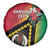 Happy Vanuatu Constitution Day Spare Tire Cover Flag Style With Sand Drawing Pattern