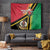 Happy Vanuatu Constitution Day Tapestry Flag Style With Sand Drawing Pattern