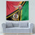 Happy Vanuatu Constitution Day Tapestry Flag Style With Sand Drawing Pattern