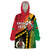 Happy Vanuatu Constitution Day Wearable Blanket Hoodie Flag Style With Sand Drawing Pattern