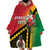 Happy Vanuatu Constitution Day Wearable Blanket Hoodie Flag Style With Sand Drawing Pattern