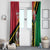 Happy Vanuatu Constitution Day Window Curtain Flag Style With Sand Drawing Pattern