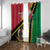 Happy Vanuatu Constitution Day Window Curtain Flag Style With Sand Drawing Pattern