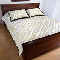 Tonga White Sunday Quilt Bed Set Lotu Tamaiti Tongan Kupesi Pattern LT05 - Polynesian Pride