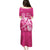 Breast Cancer Awareness Family Matching Puletasi Dress and Hawaiian Shirt Ribbon Polynesian Pattern Pink Version LT05 - Polynesian Pride