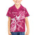 Breast Cancer Awareness Family Matching Puletasi Dress and Hawaiian Shirt Ribbon Polynesian Pattern Pink Version LT05 Son's Shirt Pink - Polynesian Pride