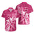 Breast Cancer Awareness Hawaiian Shirt Ribbon Polynesian Pattern Pink Version LT05 - Polynesian Pride