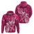 Breast Cancer Awareness Hoodie Ribbon Polynesian Pattern Pink Version LT05 - Polynesian Pride