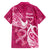 Breast Cancer Awareness Kid Hawaiian Shirt Ribbon Polynesian Pattern Pink Version LT05 - Polynesian Pride