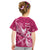 Breast Cancer Awareness Kid T Shirt Ribbon Polynesian Pattern Pink Version LT05 - Polynesian Pride