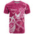 Breast Cancer Awareness T Shirt Ribbon Polynesian Pattern Pink Version LT05 Pink - Polynesian Pride