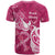 Breast Cancer Awareness T Shirt Ribbon Polynesian Pattern Pink Version LT05 - Polynesian Pride