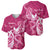 Personalized Breast Cancer Awareness Baseball Jersey Ribbon Polynesian Pattern Pink Version LT05 - Polynesian Pride