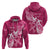 Personalized Breast Cancer Awareness Hoodie Ribbon Polynesian Pattern Pink Version LT05 - Polynesian Pride