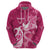 Personalized Breast Cancer Awareness Hoodie Ribbon Polynesian Pattern Pink Version LT05 - Polynesian Pride