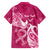 Personalized Breast Cancer Awareness Kid Hawaiian Shirt Ribbon Polynesian Pattern Pink Version LT05 - Polynesian Pride