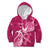 Personalized Breast Cancer Awareness Kid Hoodie Ribbon Polynesian Pattern Pink Version LT05 Hoodie Pink - Polynesian Pride