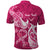 Personalized Breast Cancer Awareness Polo Shirt Ribbon Polynesian Pattern Pink Version LT05 - Polynesian Pride