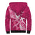 Personalized Breast Cancer Awareness Sherpa Hoodie Ribbon Polynesian Pattern Pink Version LT05 - Polynesian Pride