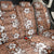 Hawaii Vintage Brown Hibiscus Tapa Pattern Back Car Seat Cover