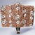 Hawaii Vintage Brown Hibiscus Tapa Pattern Hooded Blanket