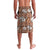 Hawaii Vintage Brown Hibiscus Tapa Pattern Lavalava