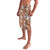 Hawaii Vintage Brown Hibiscus Tapa Pattern Lavalava