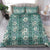 Hawaii Vintage Green Hibiscus Tapa Pattern Bedding Set