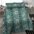 Hawaii Vintage Green Hibiscus Tapa Pattern Bedding Set