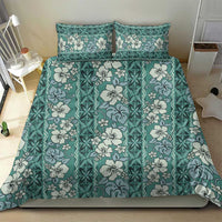 Hawaii Vintage Green Hibiscus Tapa Pattern Bedding Set LT05 - Polynesian Pride