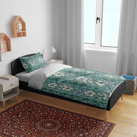 Hawaii Vintage Green Hibiscus Tapa Pattern Bedding Set LT05 - Polynesian Pride