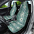 Hawaii Vintage Green Hibiscus Tapa Pattern Car Seat Cover