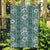 Hawaii Vintage Green Hibiscus Tapa Pattern Garden Flag