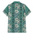 Hawaii Vintage Green Hibiscus Tapa Pattern Hawaiian Shirt