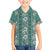 Hawaii Vintage Green Hibiscus Tapa Pattern Hawaiian Shirt